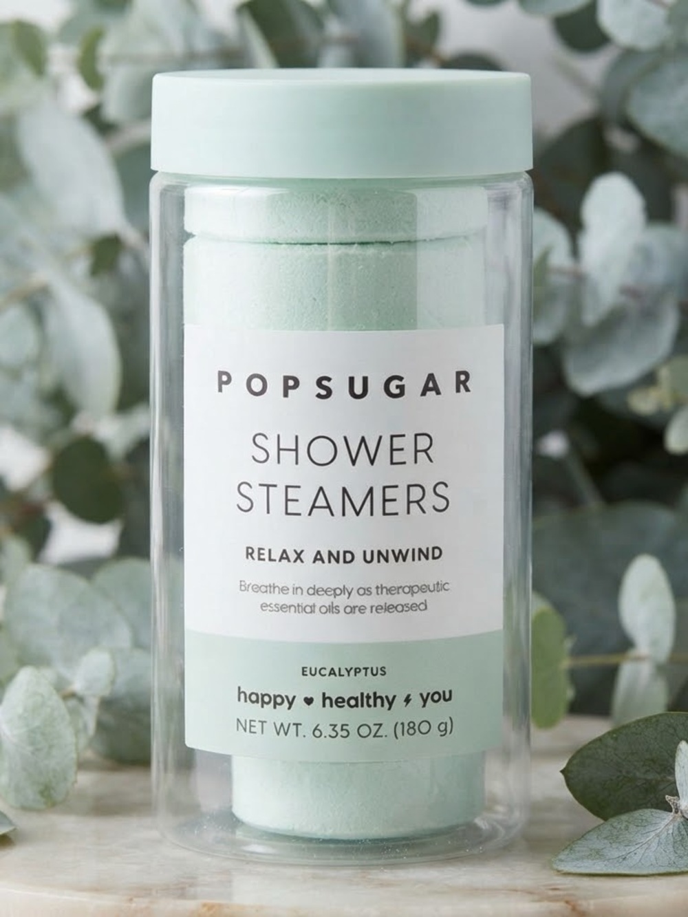 POPSUGAR Shower Steamers Eucalyptus - Mint Green